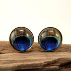 Peacock Stud Earrings